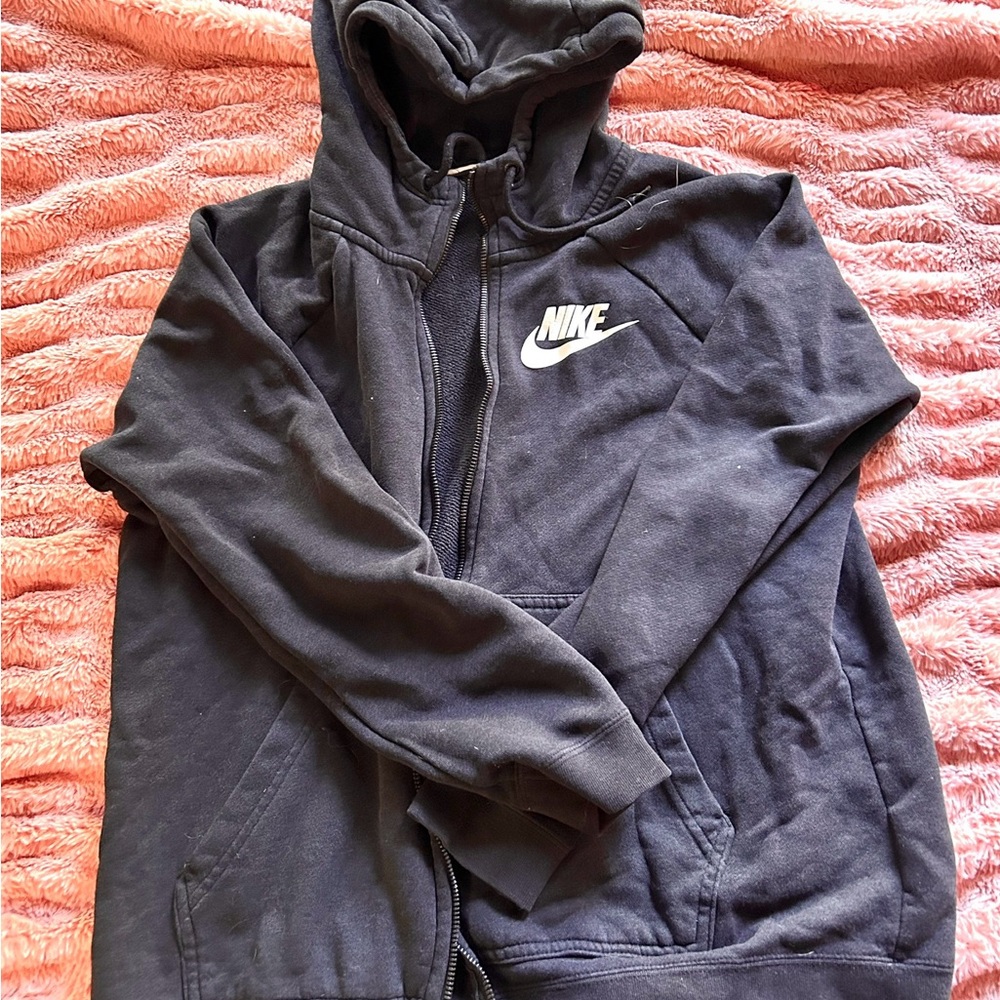 Black Nike zip up sweatshirt